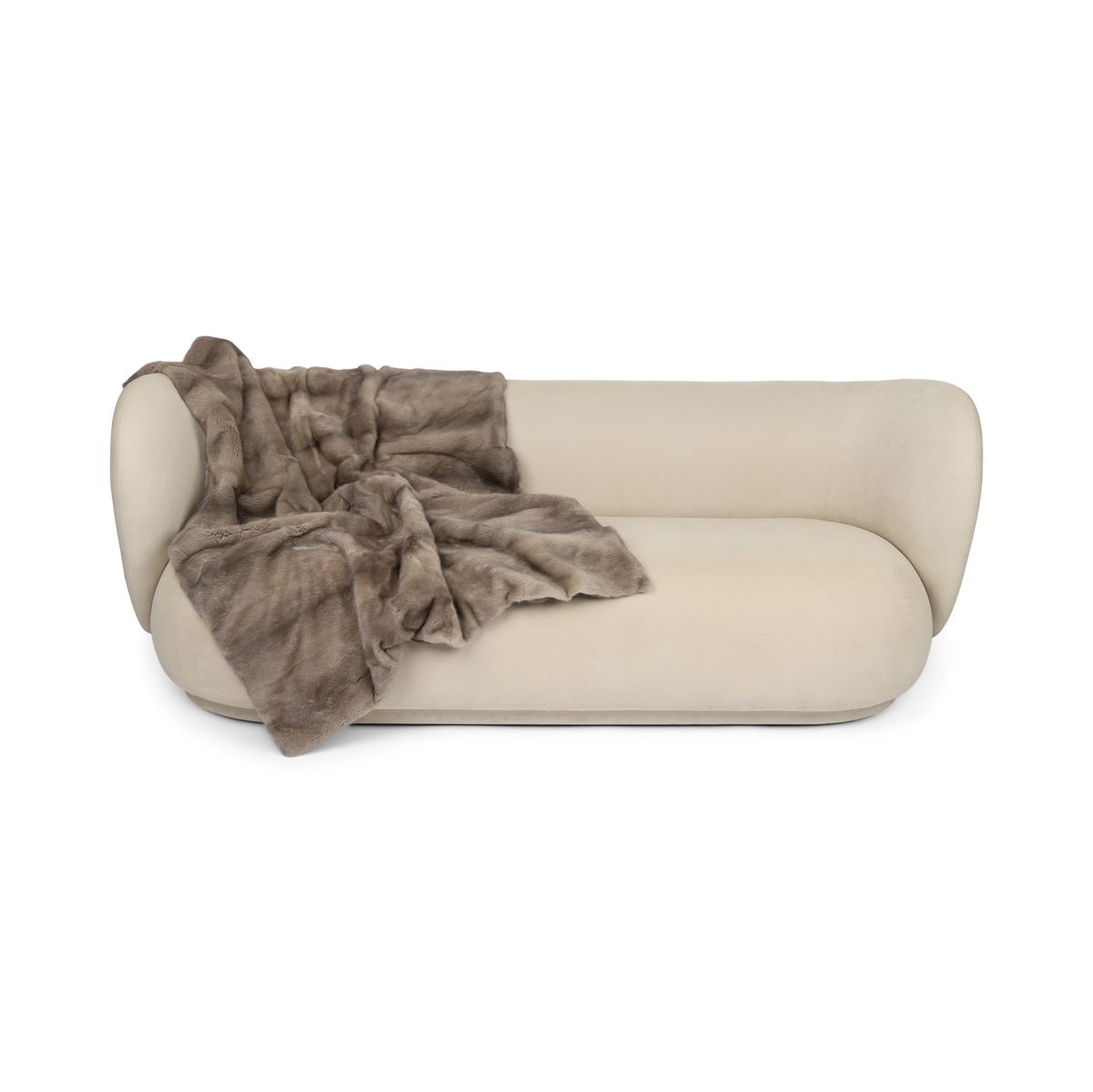 Xadrez de vison | Parte de trás da caxemira | Azul Prateado | 120x136cm