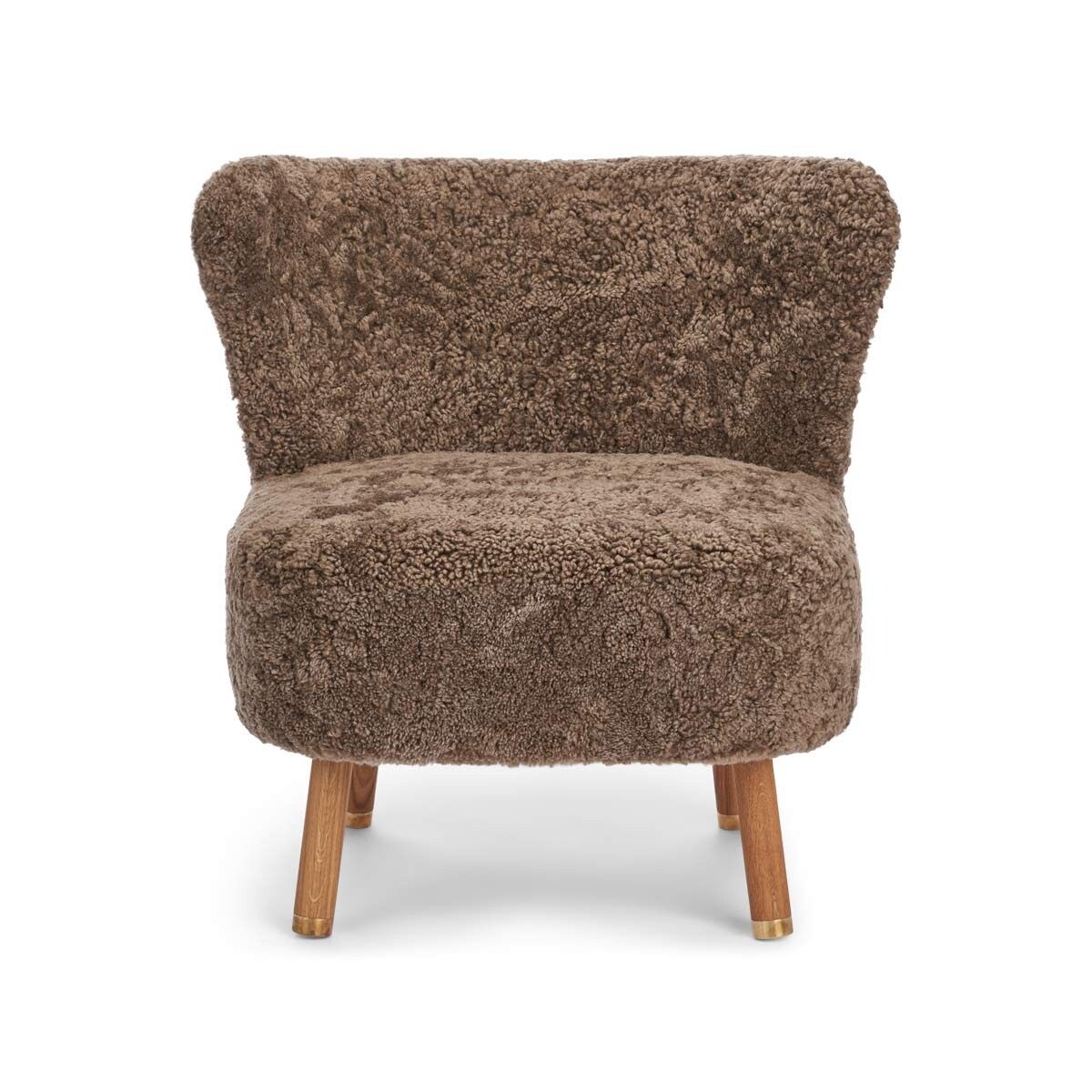 Cadeira de lounge Emil | Brass | Curto -ndado