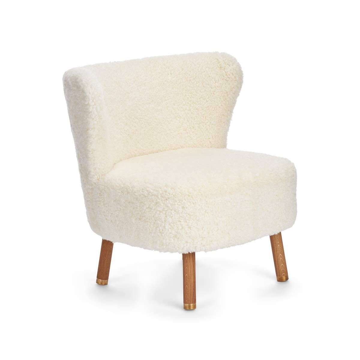 Cadeira de lounge Emil | Brass | Curto -ndado