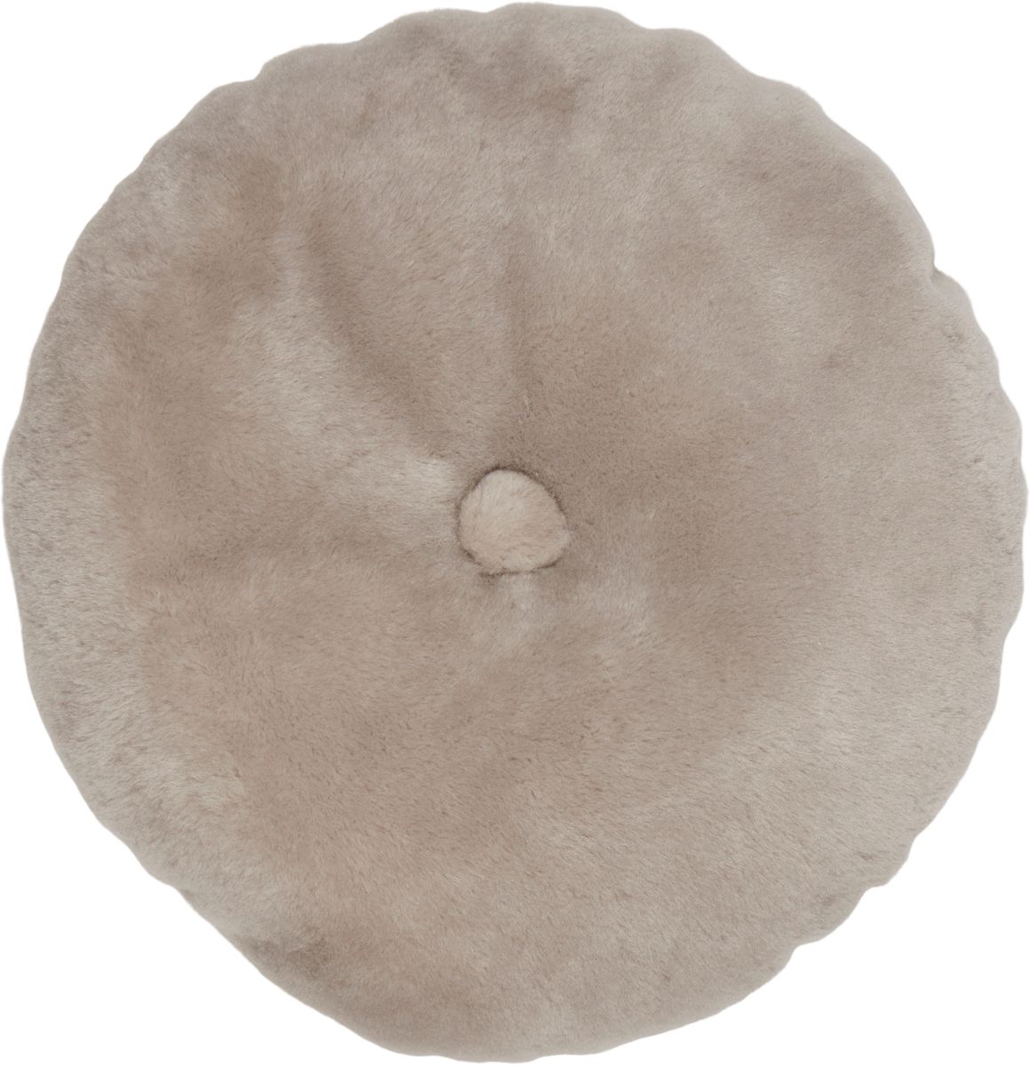 Almofada de pele de cordeiro | Mocassim | Dupla Face | Ø45cm