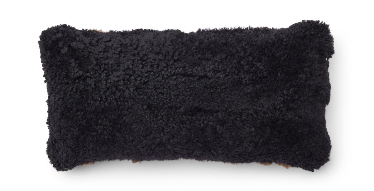 Almofada de pele de cordeiro zebra | Pêlo curto | Nova Zelândia | Dupla Face | 30x60cm