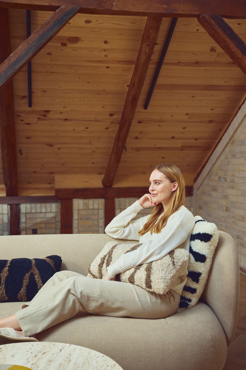 Almofada de pele de cordeiro zebra | Pêlo curto | Nova Zelândia | Dupla Face | 30x60cm