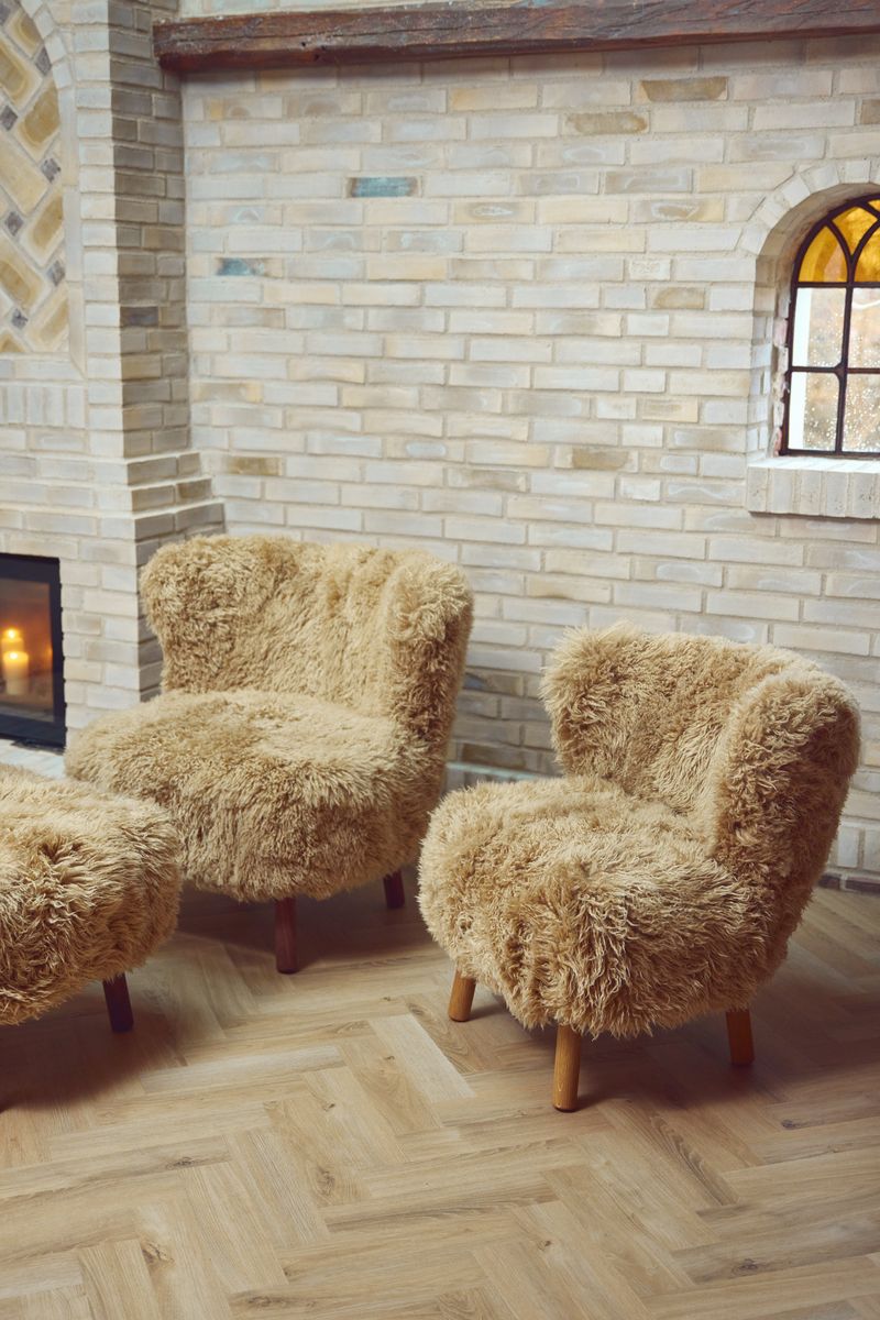 Cadeira de lounge Emil | Long -Haired