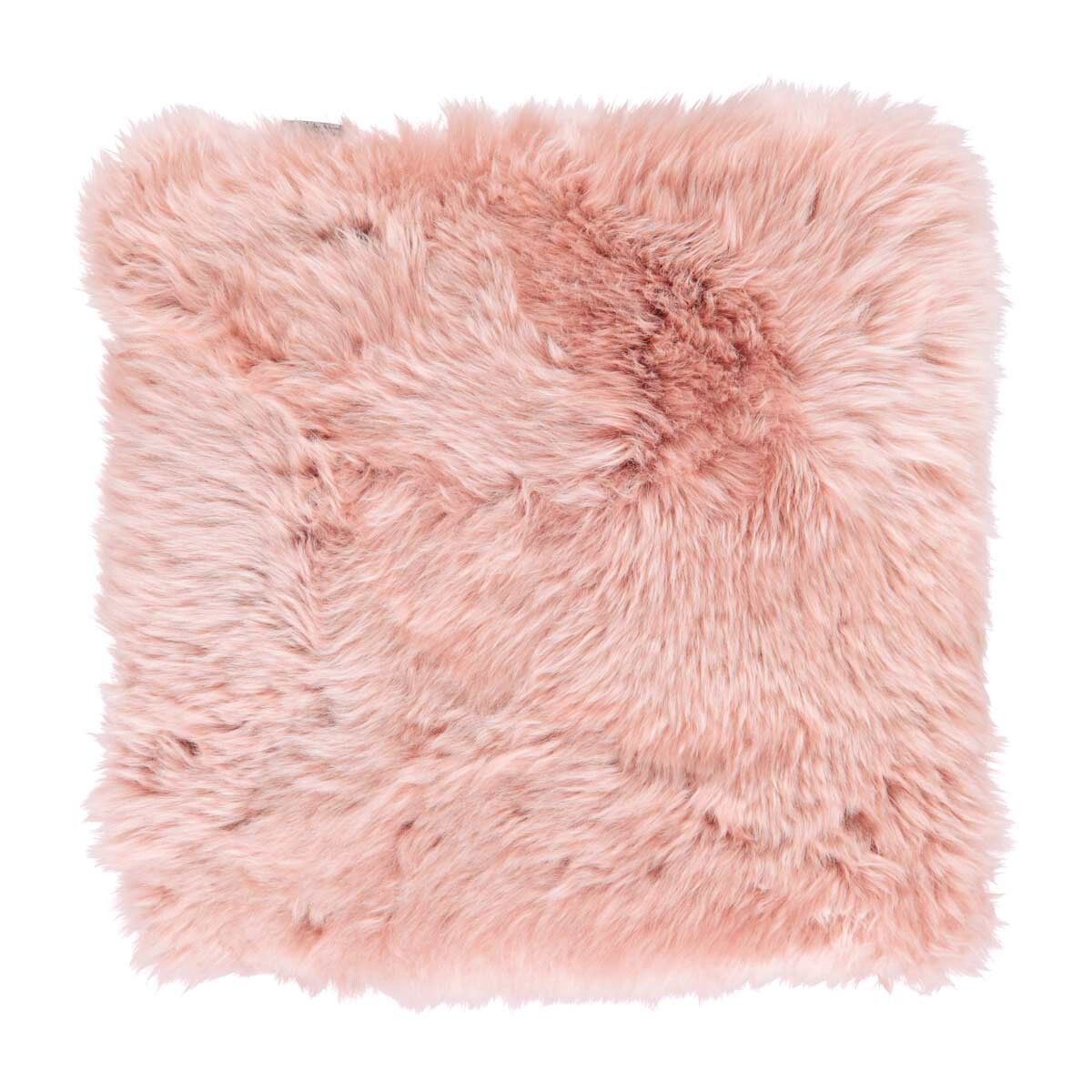 Almofada de assento com enchimento | Cabelos compridos | Nova Zelândia | 37x37cm