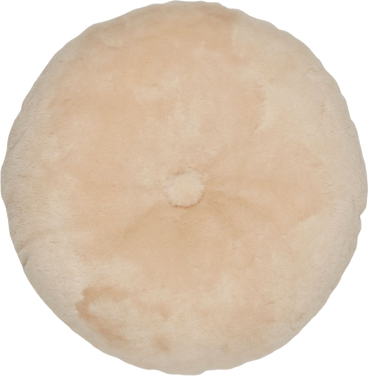 Almofada de pele de cordeiro | Mocassim | Dupla Face | Ø45cm