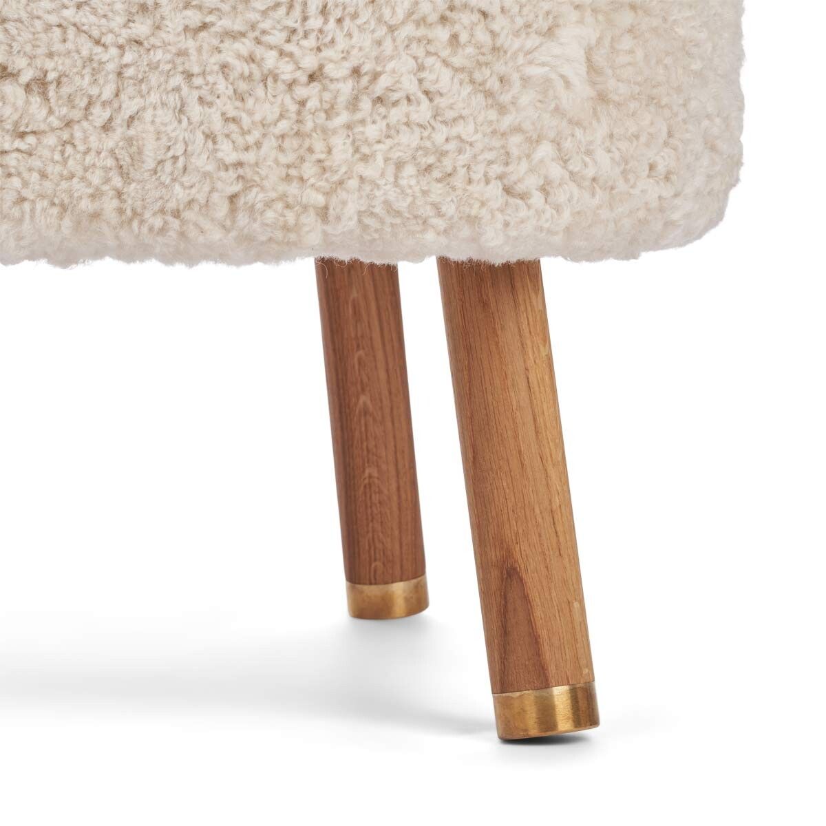 Cadeira de lounge Emil | Brass | Curto -ndado