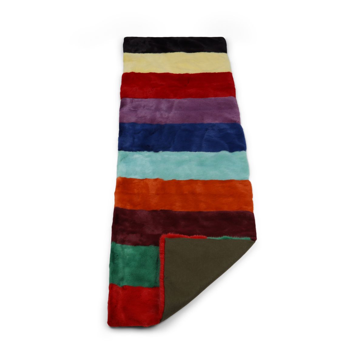 Xadrez de vison | Parte de trás da caxemira | Multicolorido Brilhante | 70x230cm