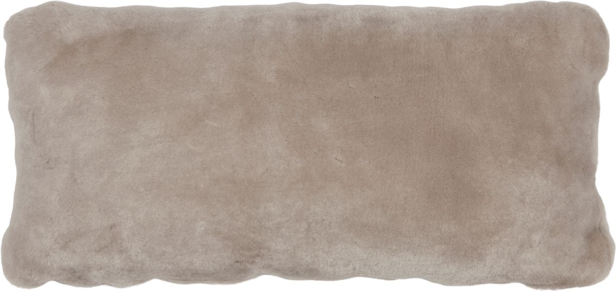 Almofada de pele de cordeiro | Mocassim | Dupla Face | 28x56cm