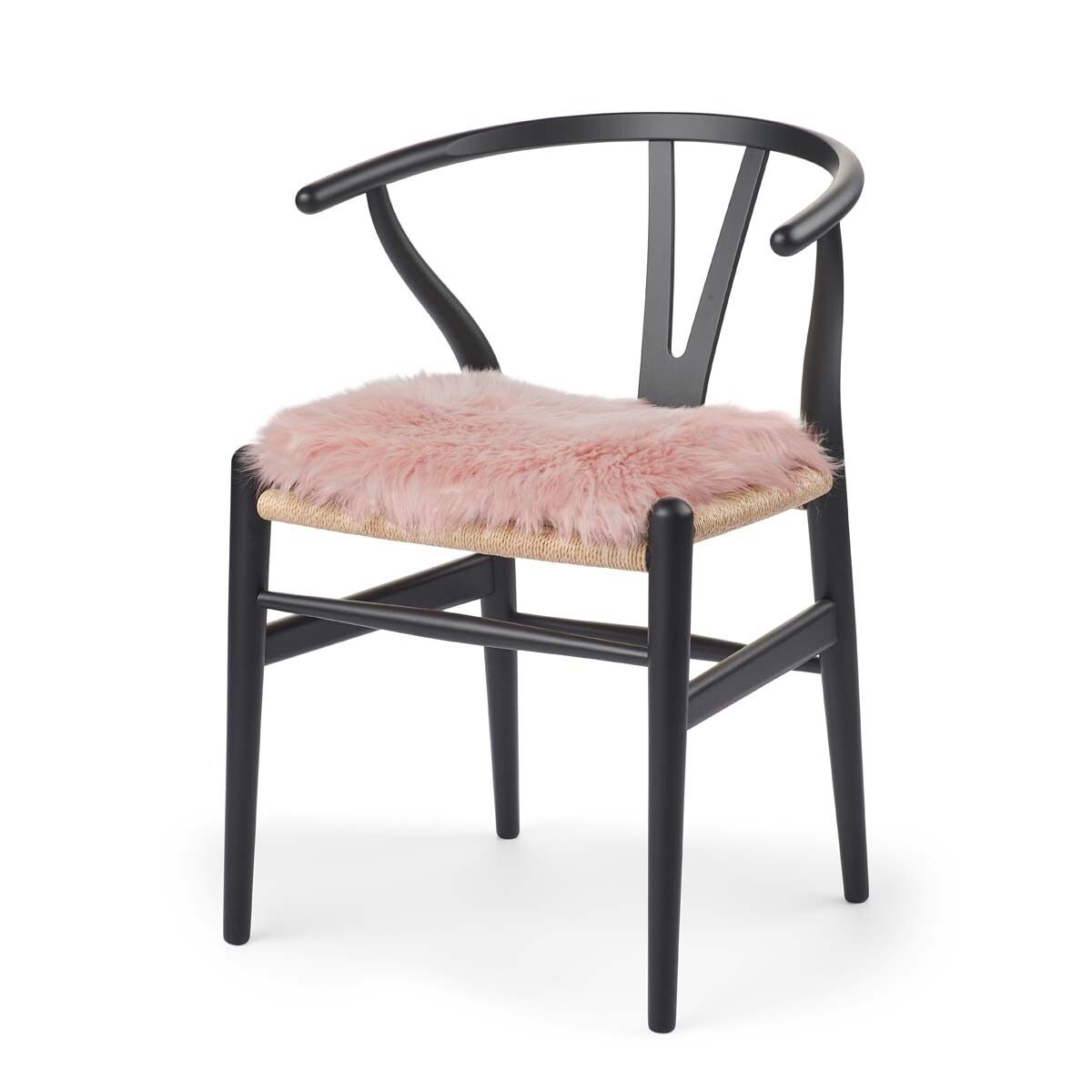 Almofada de assento com enchimento | Cabelos compridos | Nova Zelândia | 37x37cm