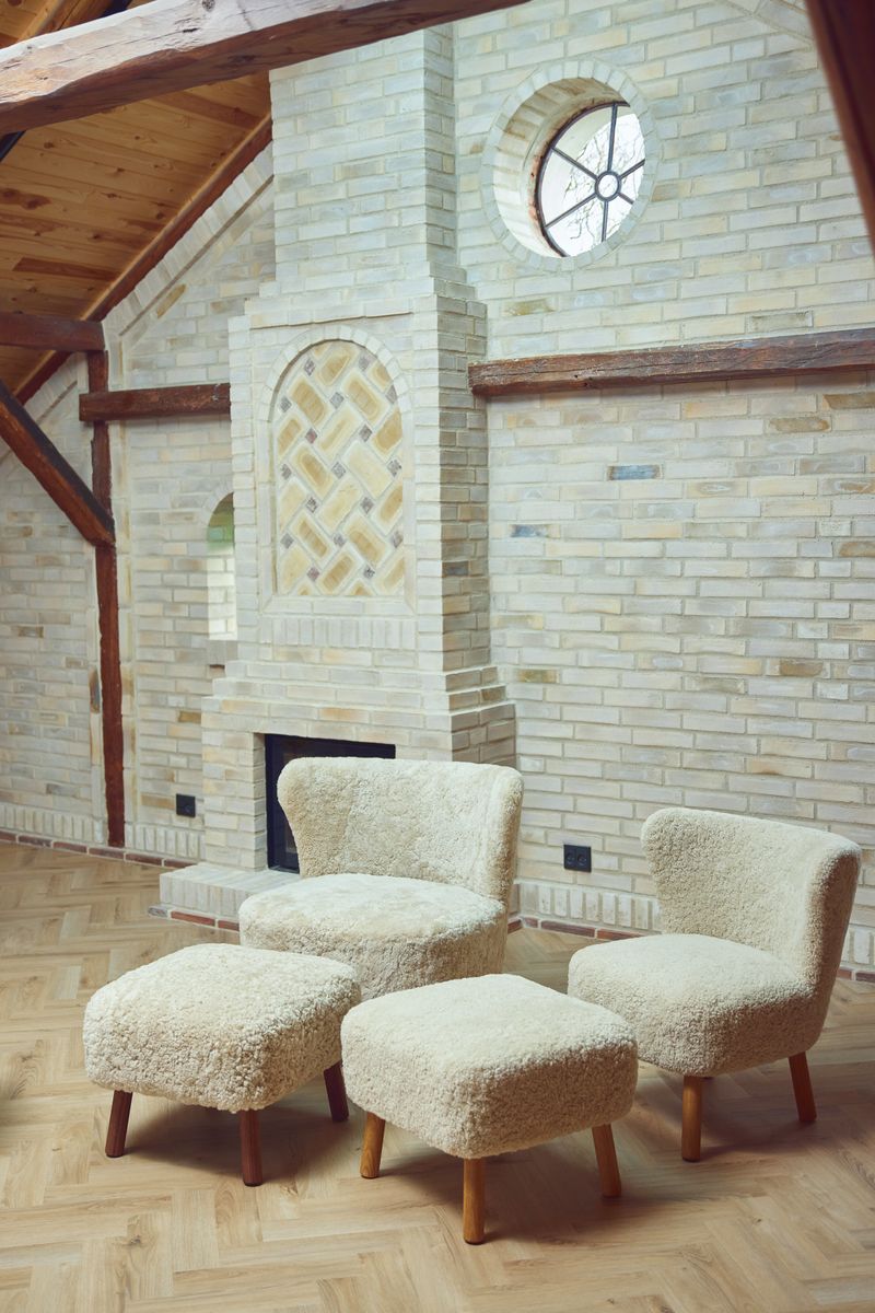 Cadeira de lounge Emil | Curto -ndado