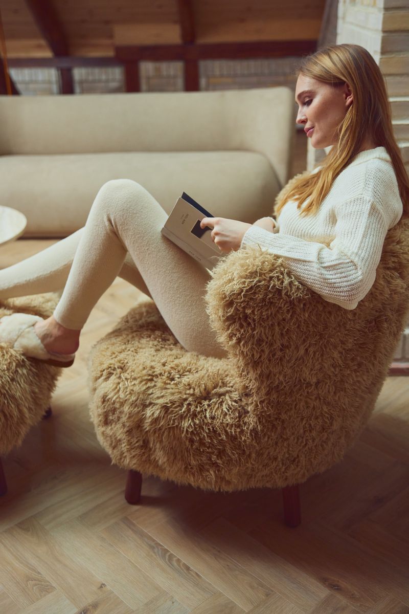 Cadeira de lounge Emil | Long -Haired