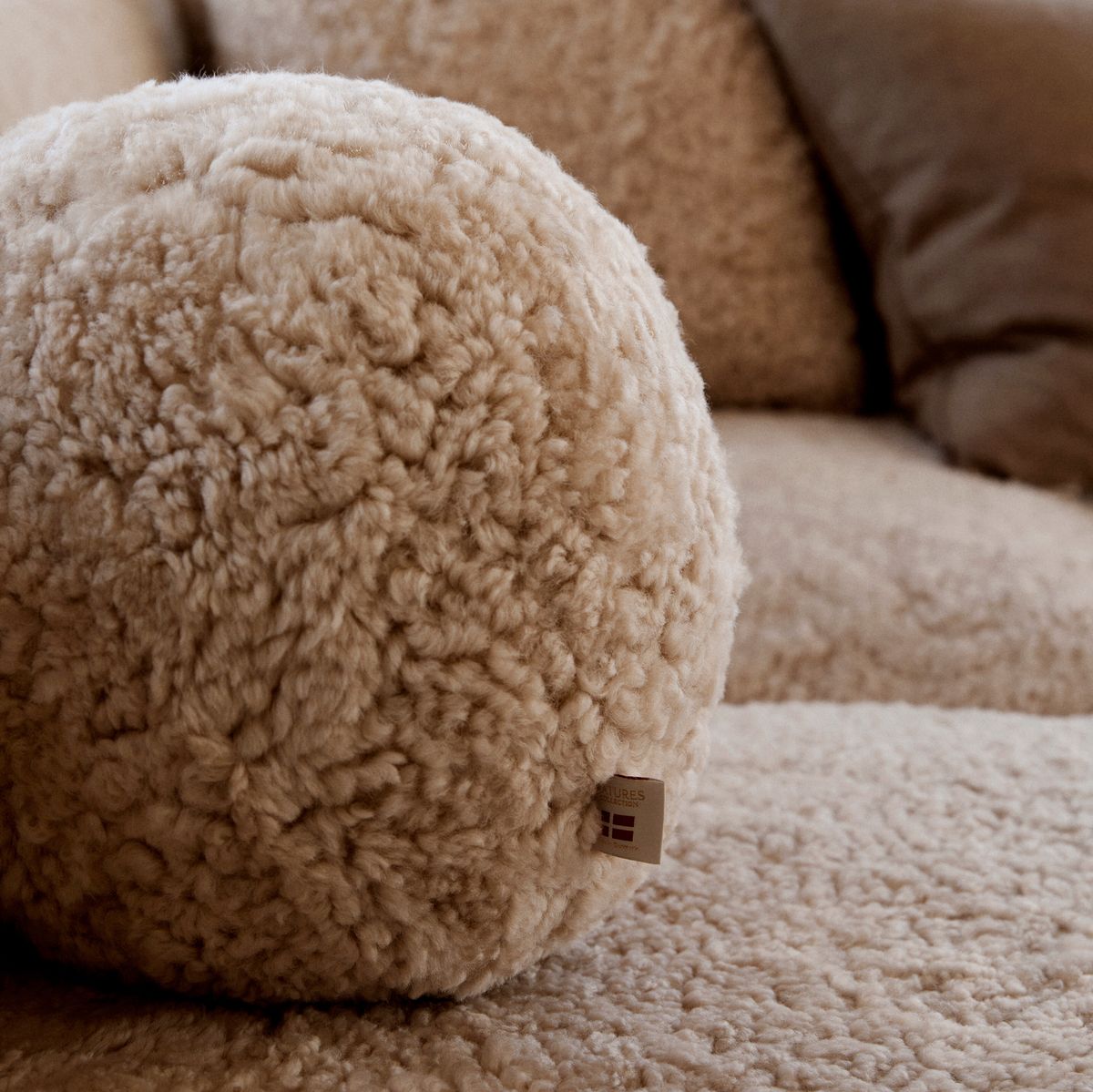 Almofada Angelita | Pêlo curto | Nova Zelândia | Ø25/30/35cm