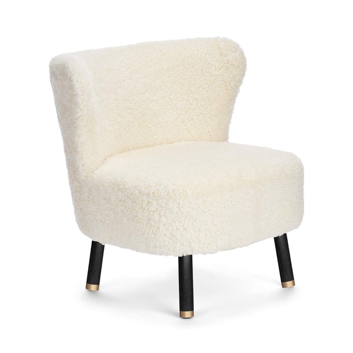 Cadeira de lounge Emil | Brass | Curto -ndado