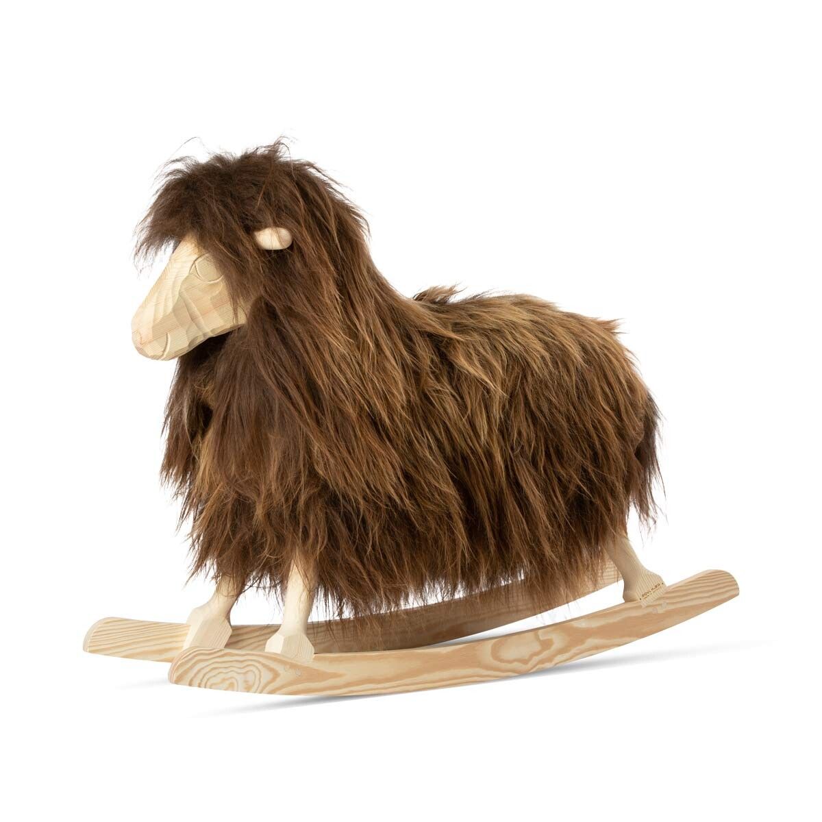 Manray Povl Kjer Design | Pele de cordeiro de pêlo comprido | Grande C85xL25xA60 cm