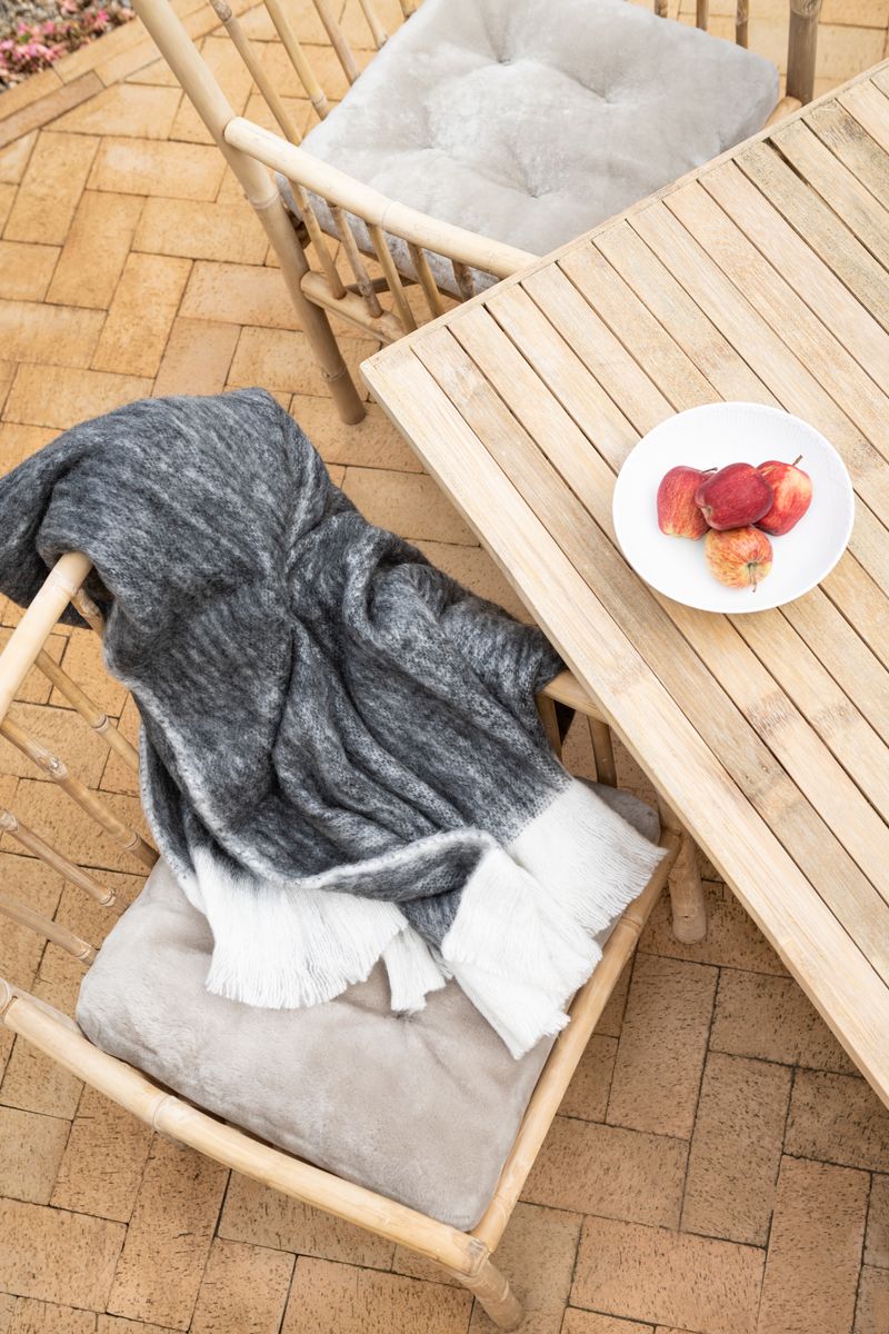 Almofada de assento com enchimento | Mocassim | Nova Zelândia | 45x45cm