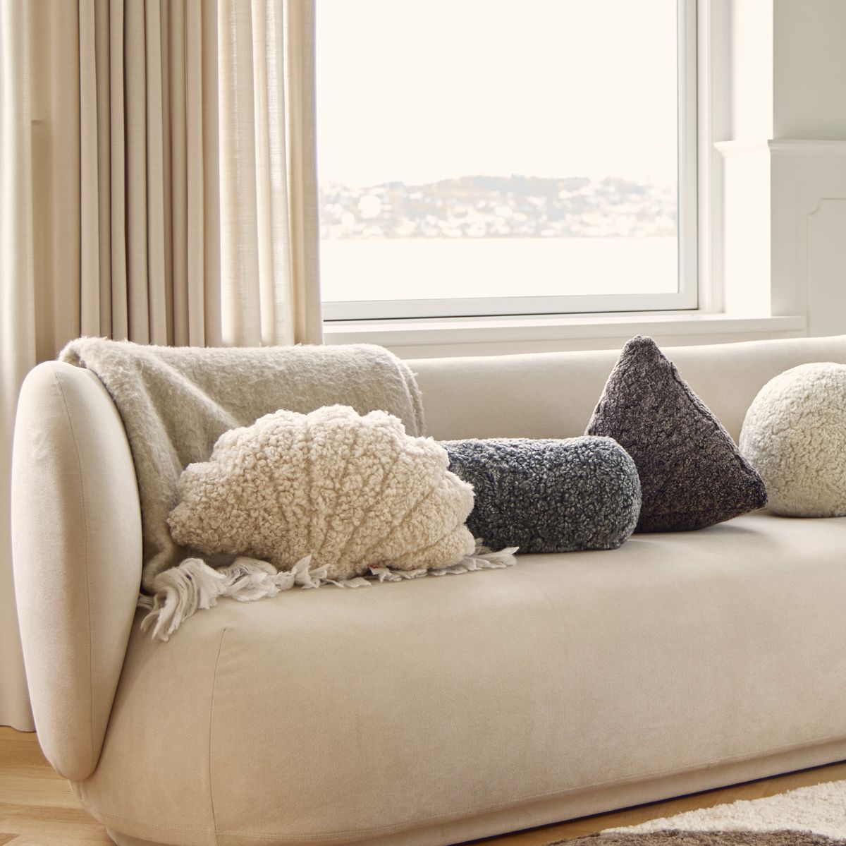 Almofada concha | Pêlo curto | Nova Zelândia