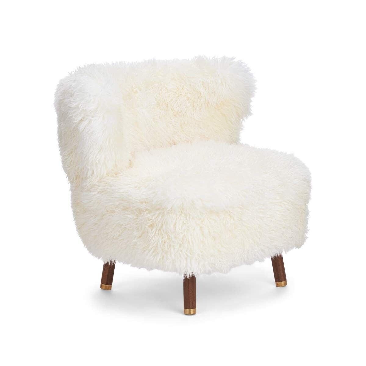 Cadeira de lounge Emil | Brass | Long -Haired