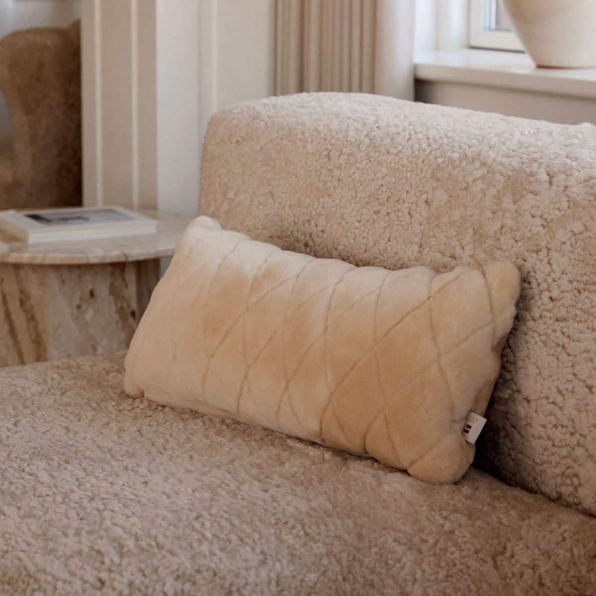 Almofada de folhas | Mocassim | Dupla Face | Nova Zelândia | 28x56cm