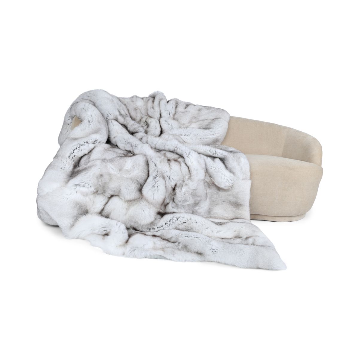 Tapete premium de raposa | Parte de trás da caxemira | Raposa Azul | 230x320cm