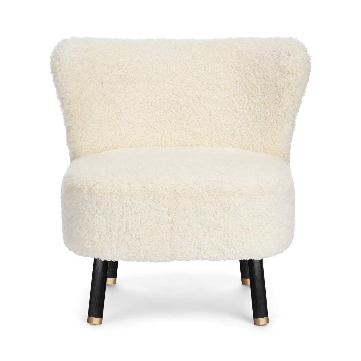 Cadeira de lounge Emil | Brass | Curto -ndado