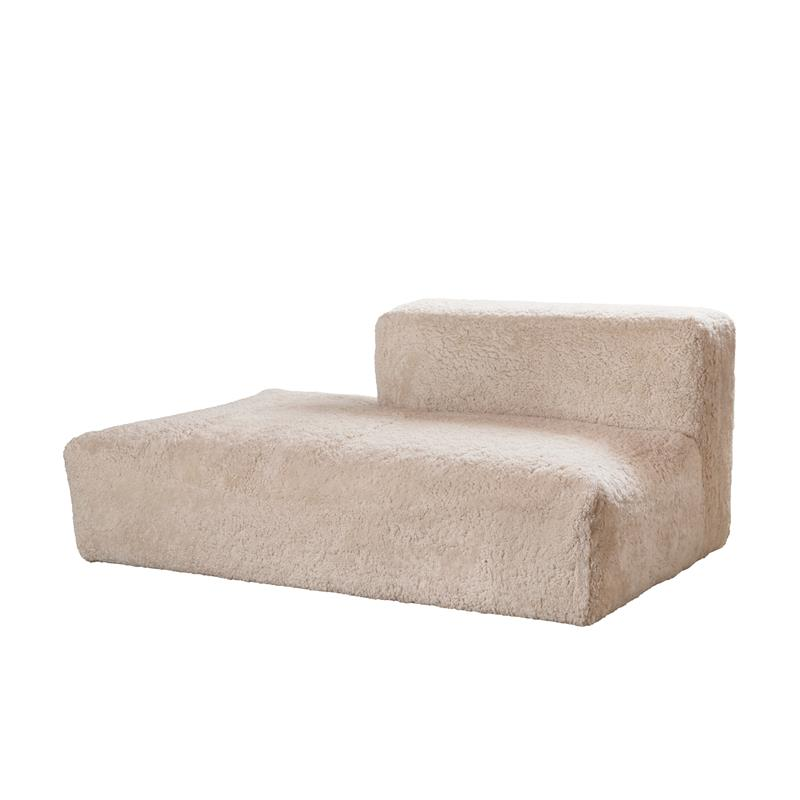 Sofá modular Julian | Seções de canto, intermediária e final | Cabelo curto