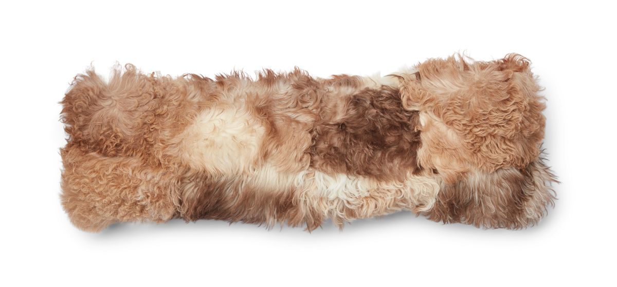 Almofada de pele de cordeiro | Toscana | Dupla face