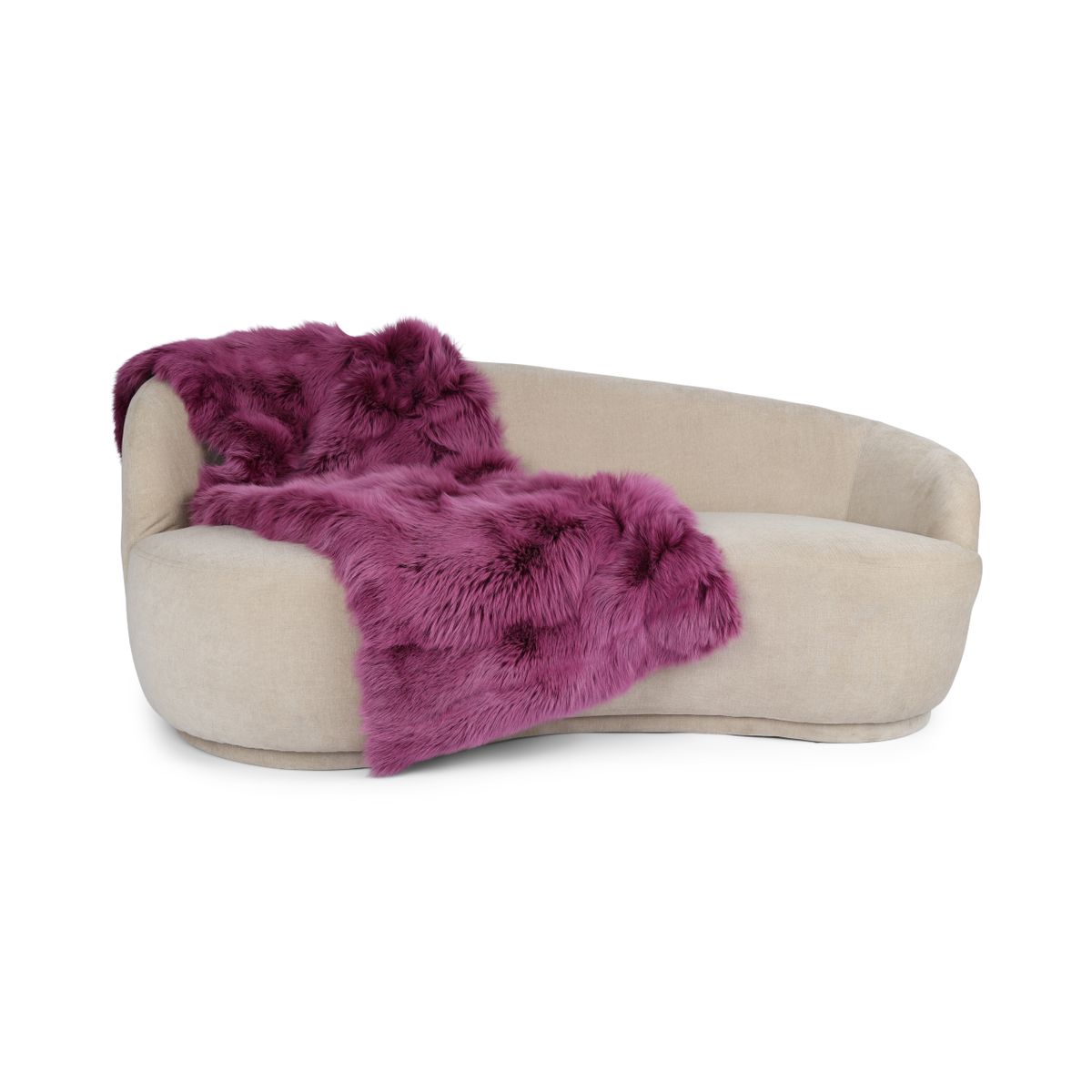 Tapete premium de raposa | Parte de trás da caxemira | Uva Roxa | 180x70cm