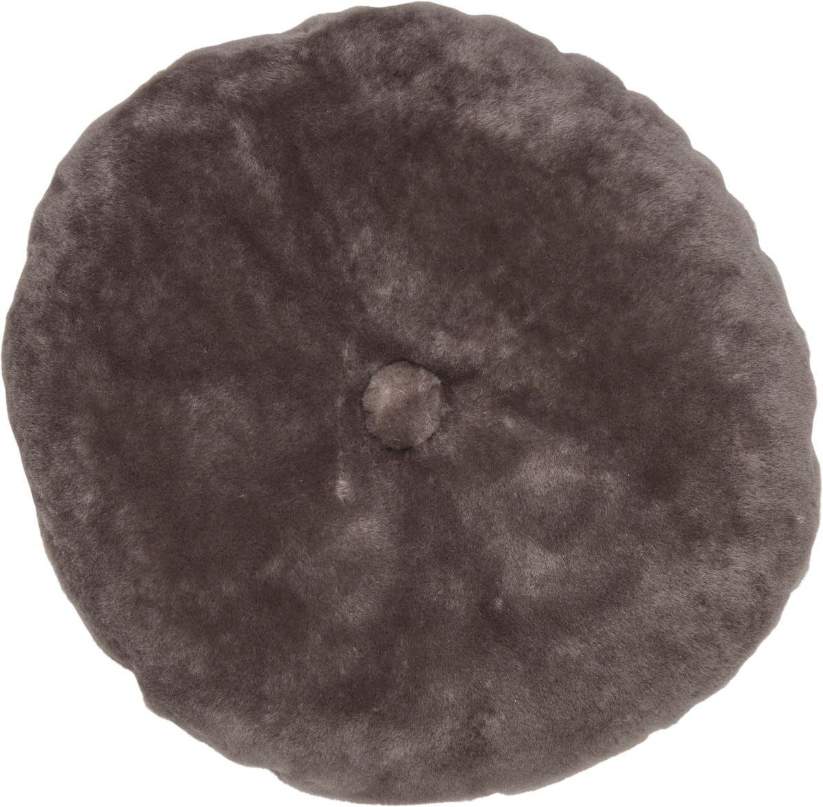 Almofada de pele de cordeiro | Mocassim | Dupla Face | Ø45cm