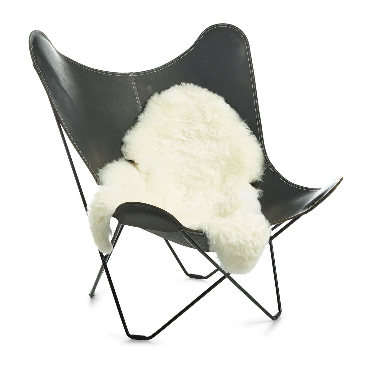 Pele de cordeiro | Pêlo curto | Islândia | 100-120x60cm