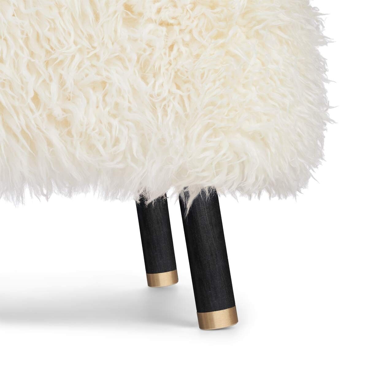 Cadeira de lounge Emil | Brass | Long -Haired