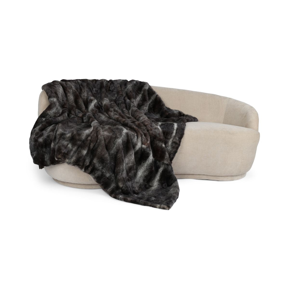 Xadrez de vison | Parte de trás da caxemira | Poeira Estelar | 150x180cm