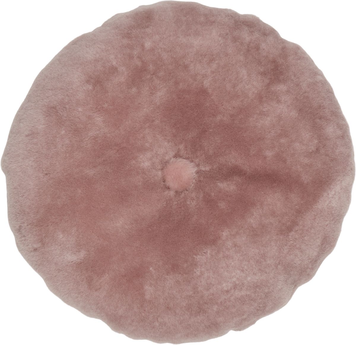 Almofada de pele de cordeiro | Mocassim | Dupla Face | Ø45cm