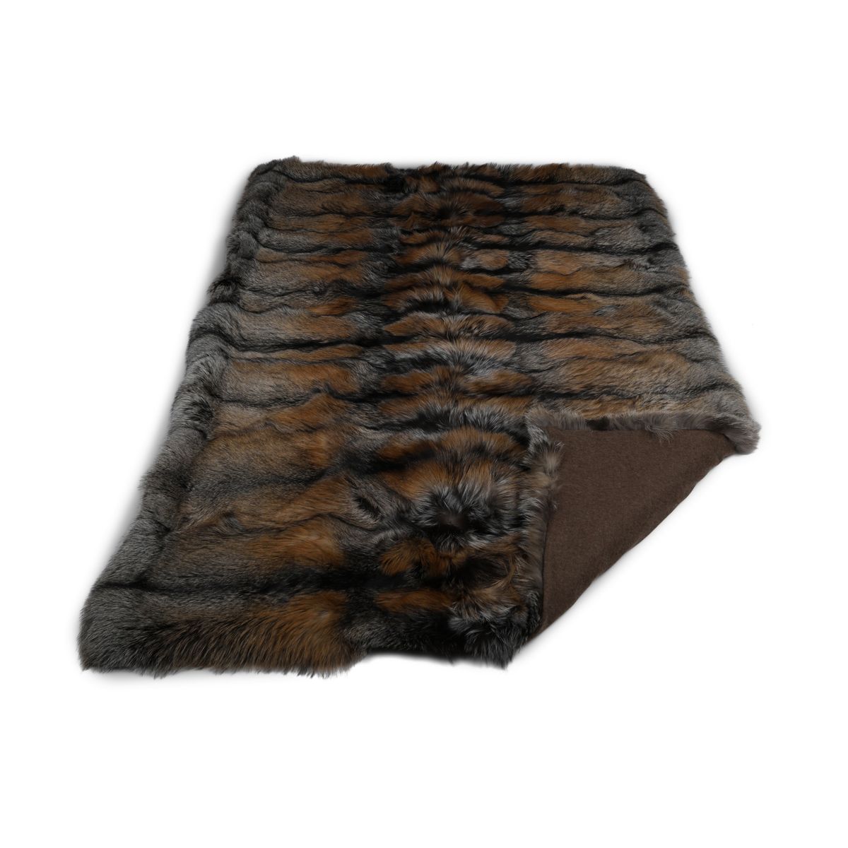 Tapete premium de raposa | Parte de trás da caxemira | Cruz de Ouro | 155x220cm