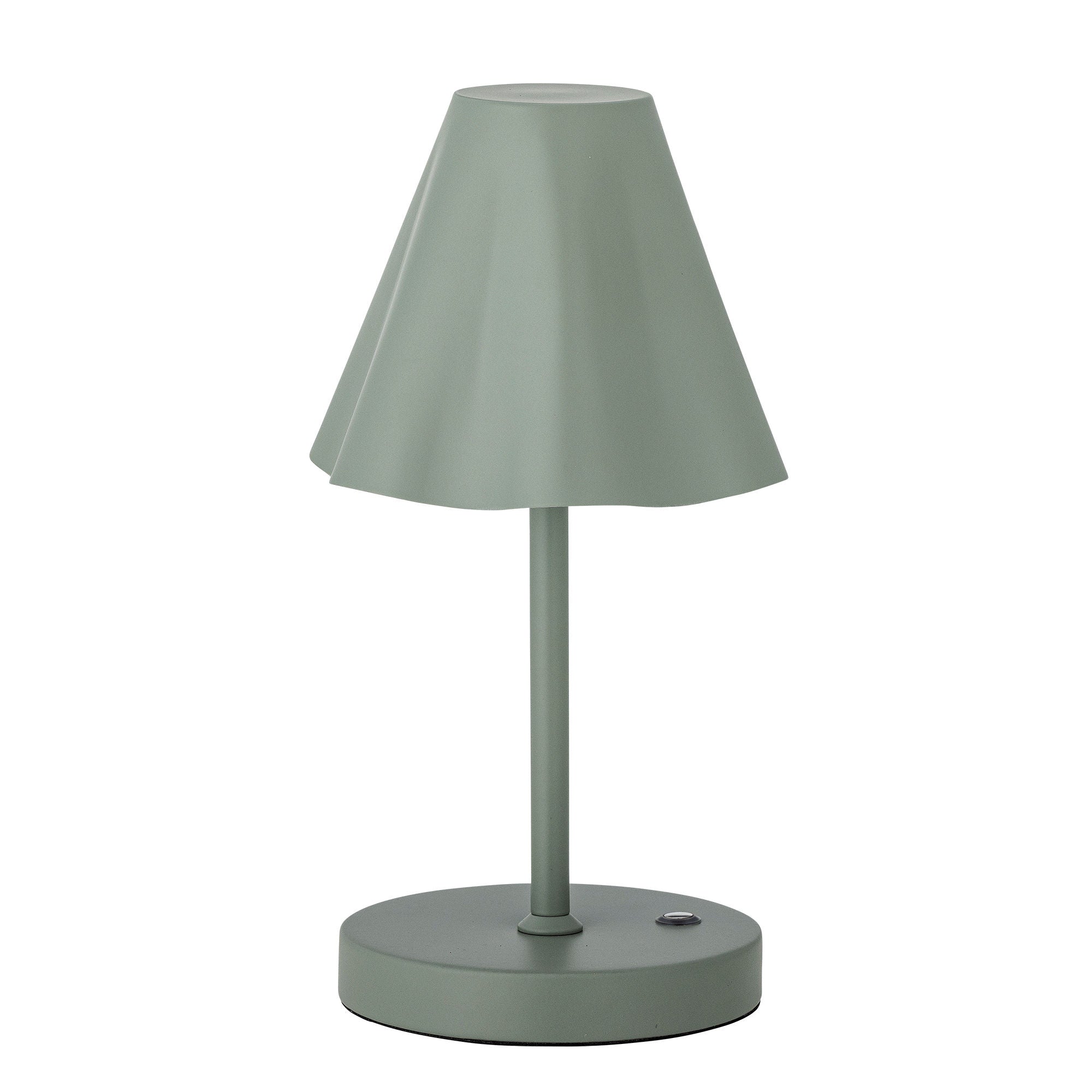 Lâmpada portátil de Bloomingville Lianna, recarregável, verde, metal