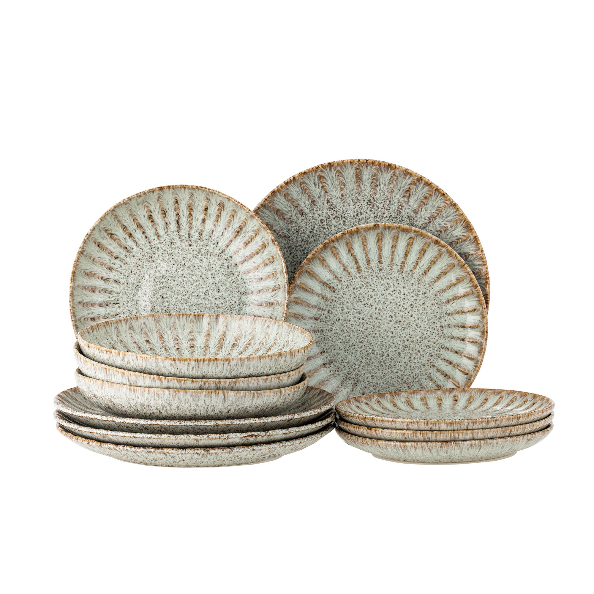 Creative Collection Fleur Design Service Set, natureza, grés