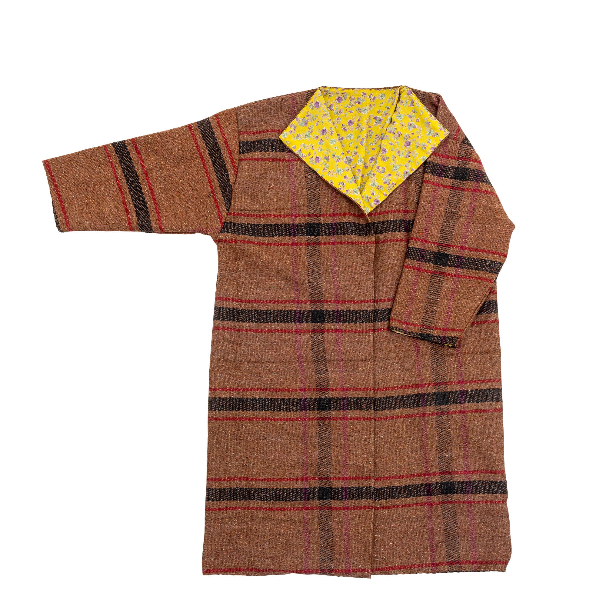 Coleção criativa Rieti Kimono, Brown, Upcycled