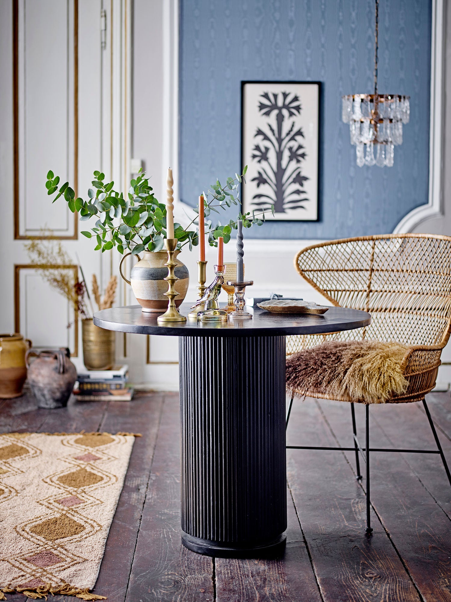 Mesa de jantar de Bloomingville Porto, Black, FSC 100%® Mango