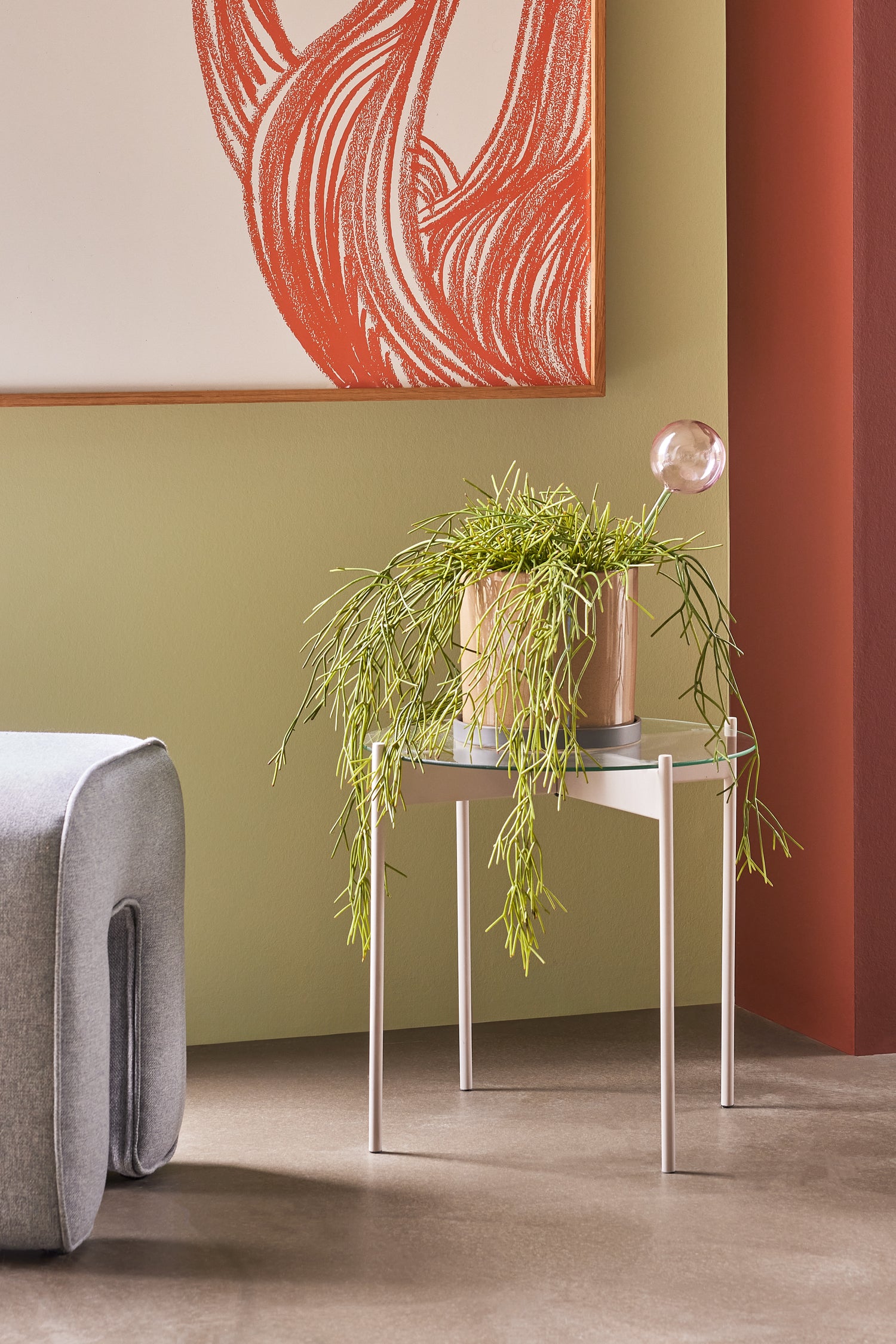 Flora auto -dica rosa/verde - 8x8xh27cm