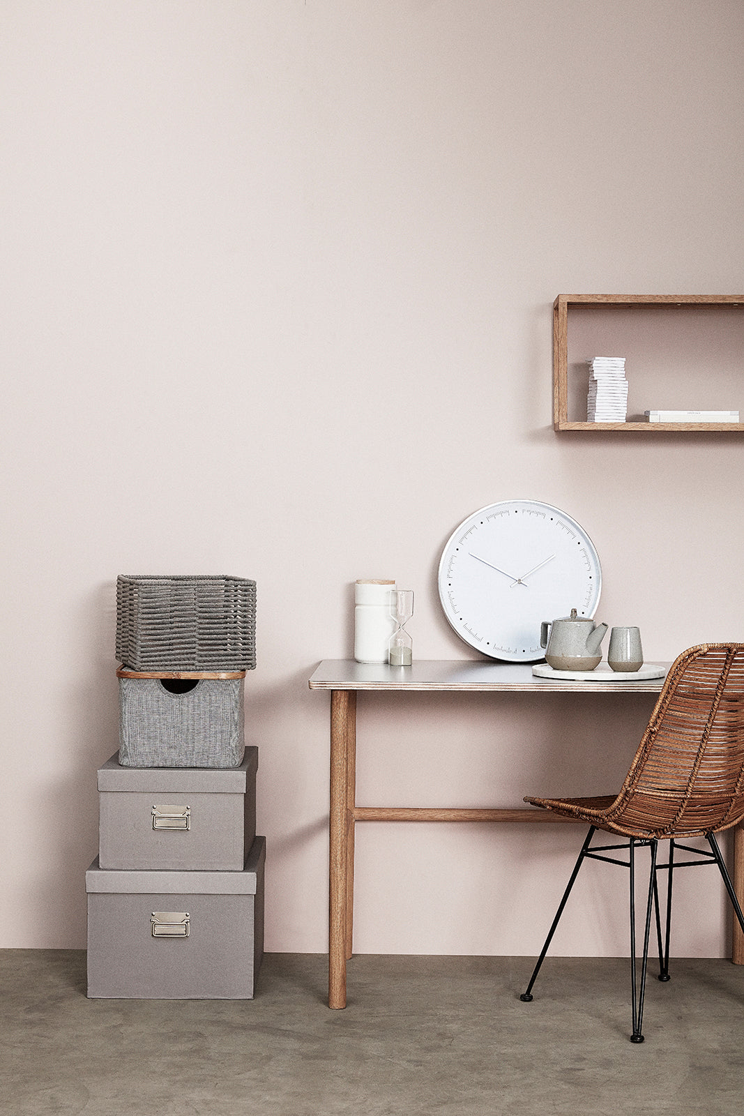 Tempo seu branco - Ø40x5cm