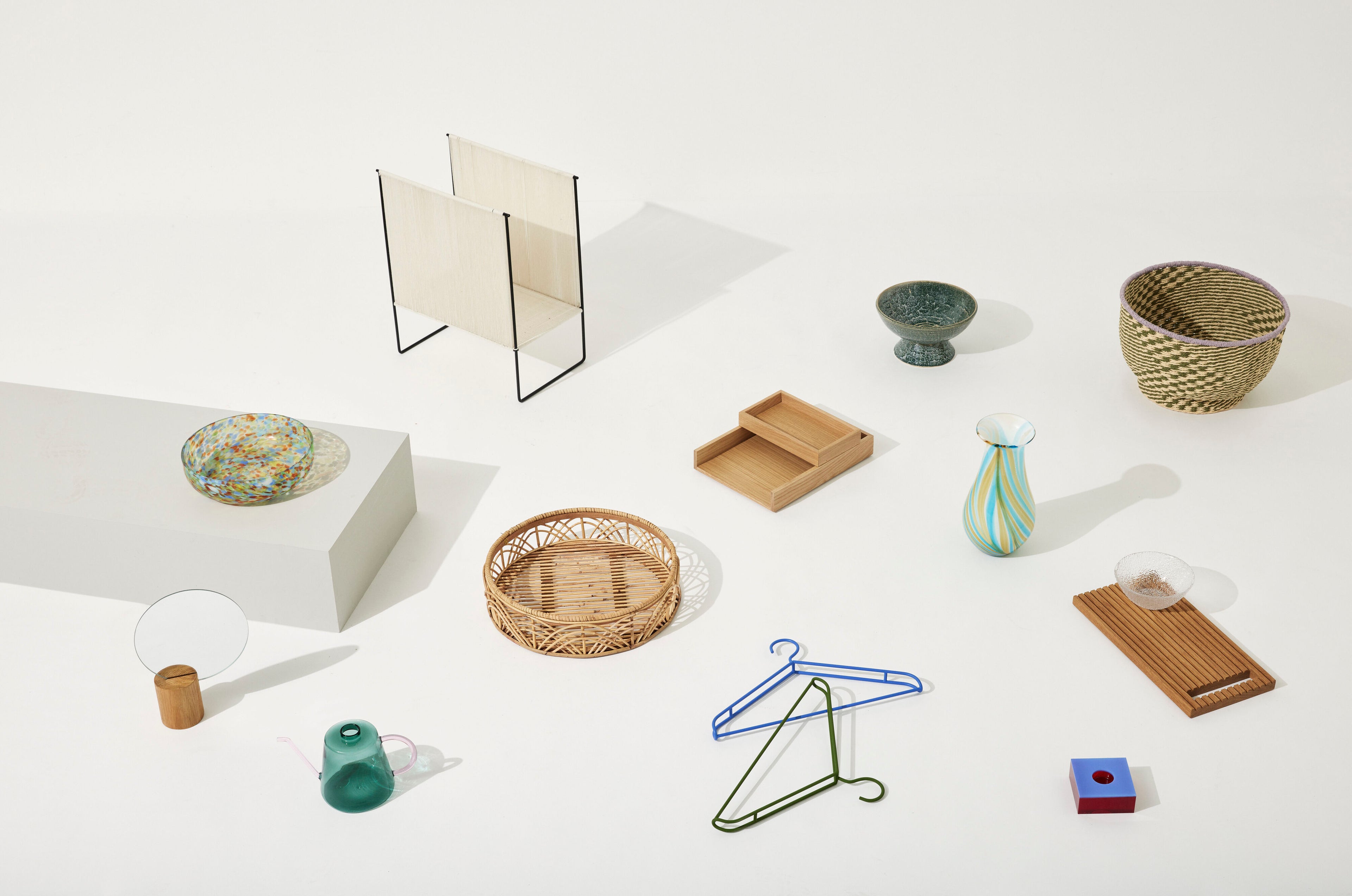 Curva de Peppy Natureza/Verde (conjunto de 2) - Ø34xh21, Ø38xh26cm