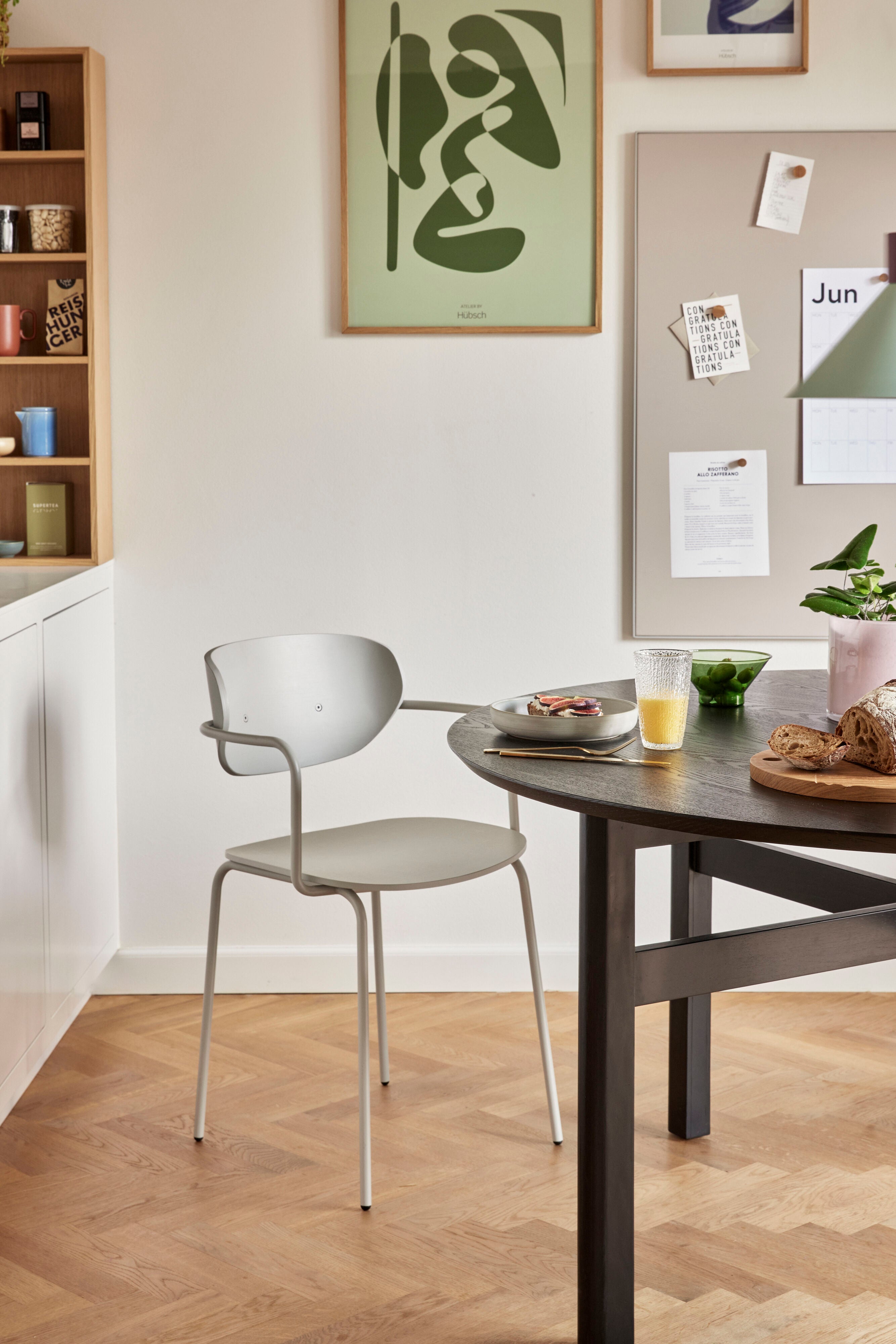 Mesa de jantar Fjord preto grande - Ø140xh74cm