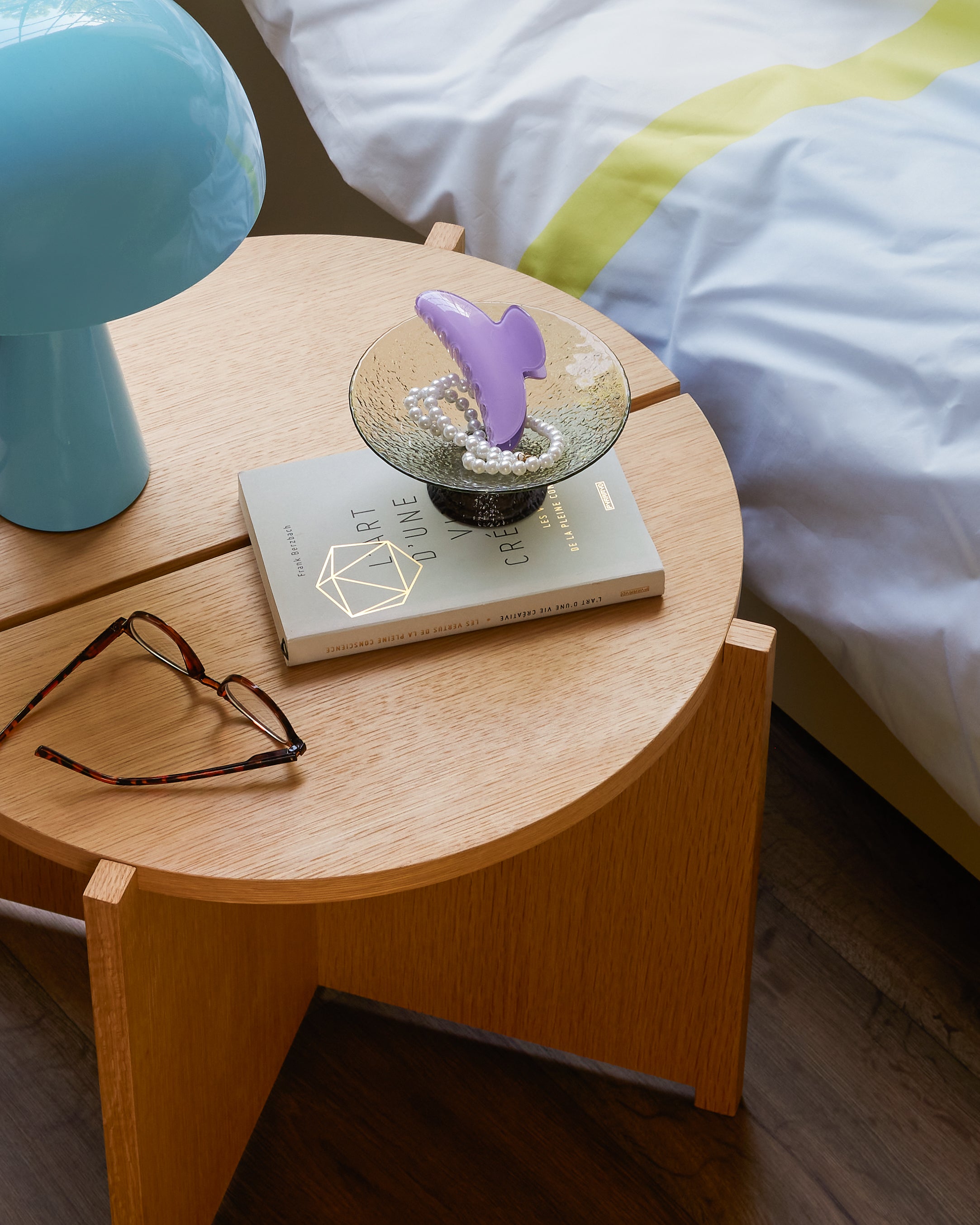 Lâmpada de mesa Mini azul claro - Ø25xh33cm E14