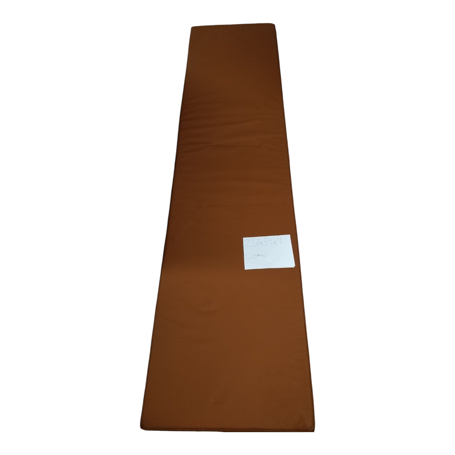 Lote residual - 237x59x4 cm em couro conhaque
