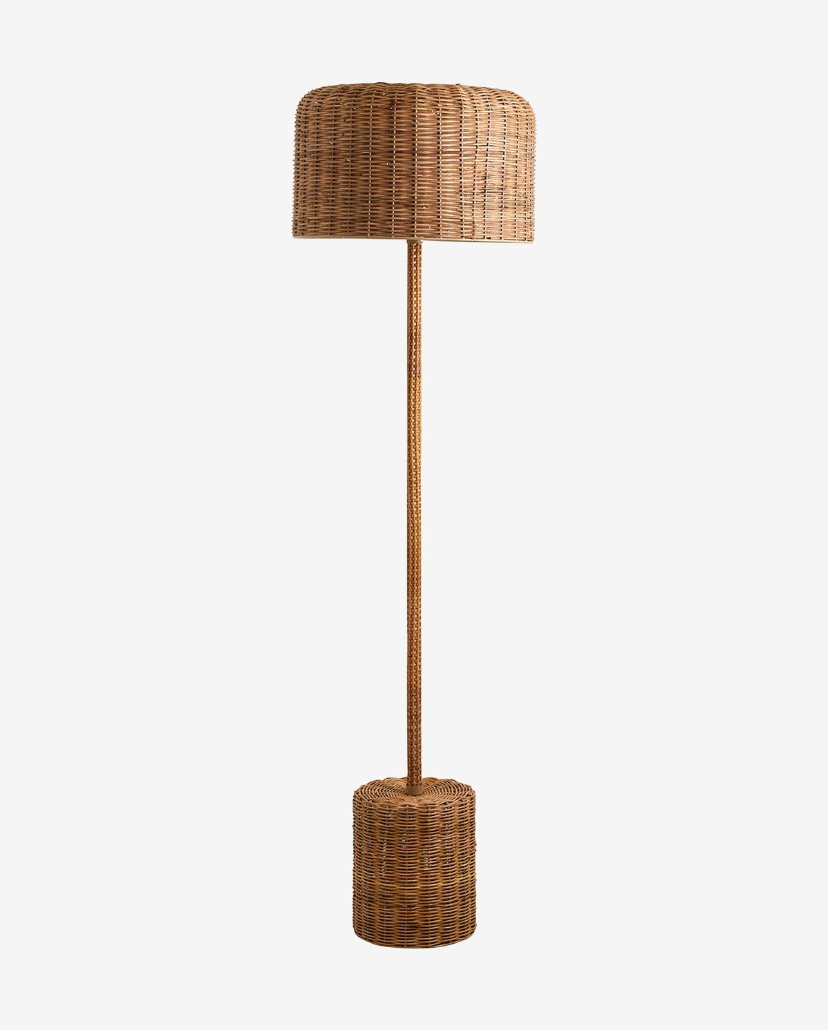 Lâmpada de piso de cana em cana de açúcar trançado - H152 cm - Natureza
