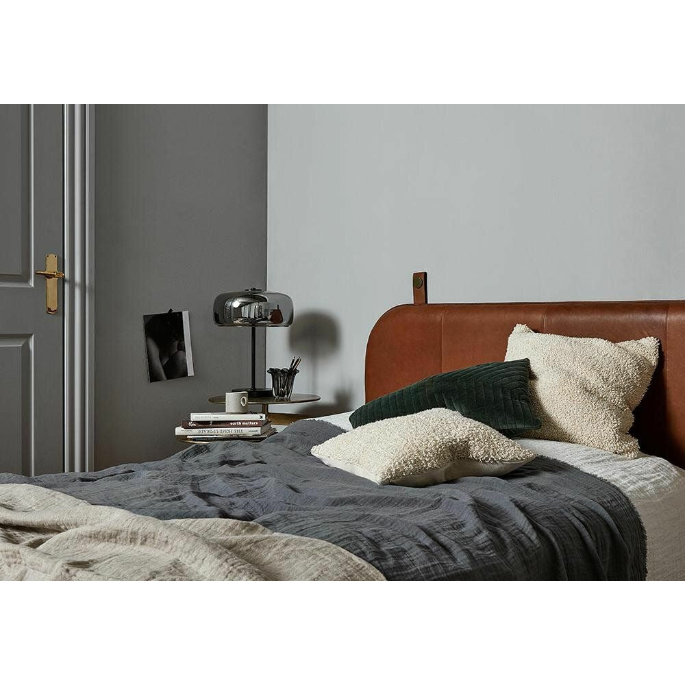 Onega Bed War / Back Cand em couro - 181 cm - marrom