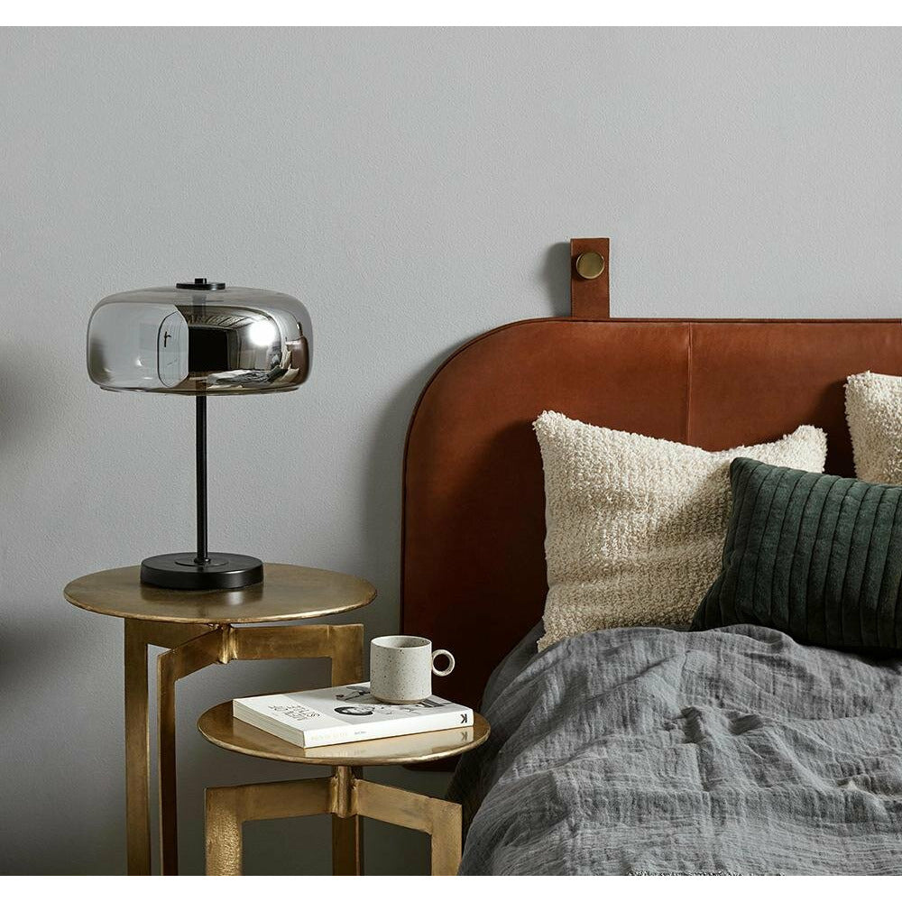 Onega Bed War / Back Cand em couro - 181 cm - marrom