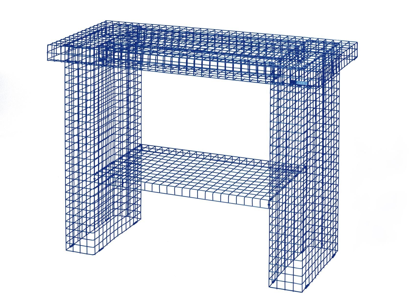 Kalager Design Console Table, marinho azul