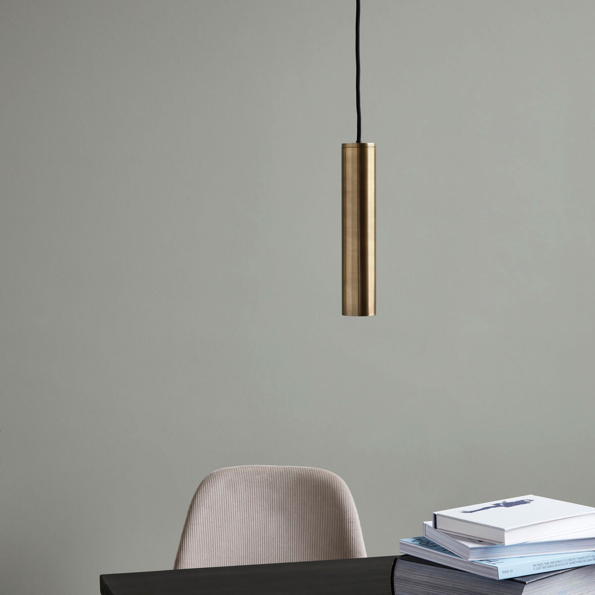 Lâmpada de Doctor House, PIN, Brass-L: 25 cm, dia: 5 cm