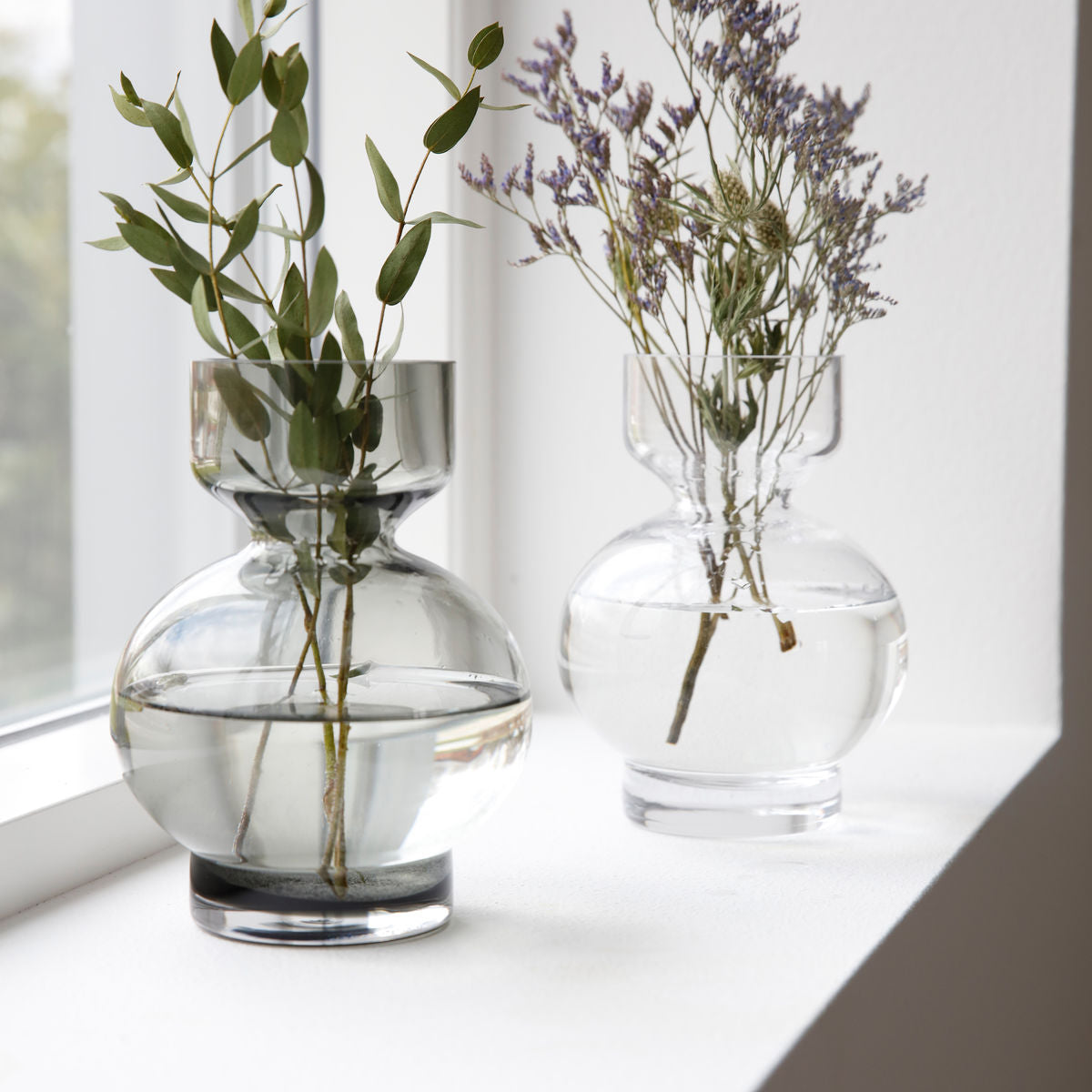 House Doctor - Vase, Lowa, Grå - h: 16 cm, dia: 12 cm - House Doctor - DesignGaragen.dk