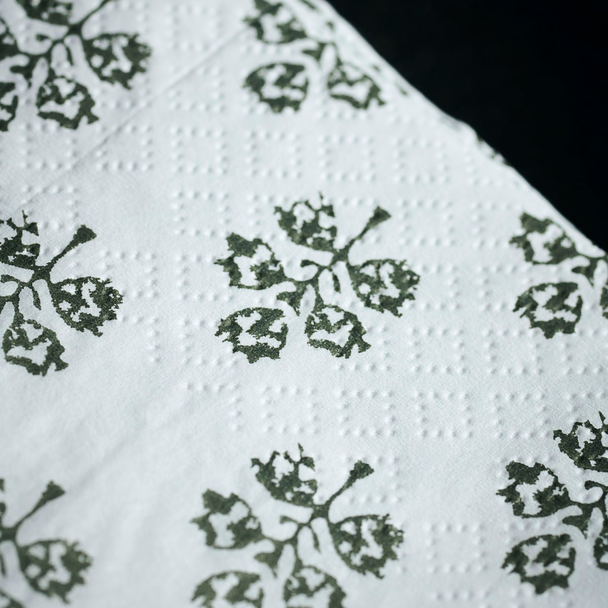 House Doctor - Servietter, Plant, Grøn - l: 20 cm, w: 20 cm - House Doctor - DesignGaragen.dk